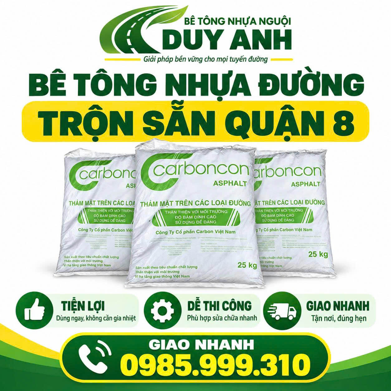 Bê Tông Nhựa Đường Trộn Sẵn ở Quận 8