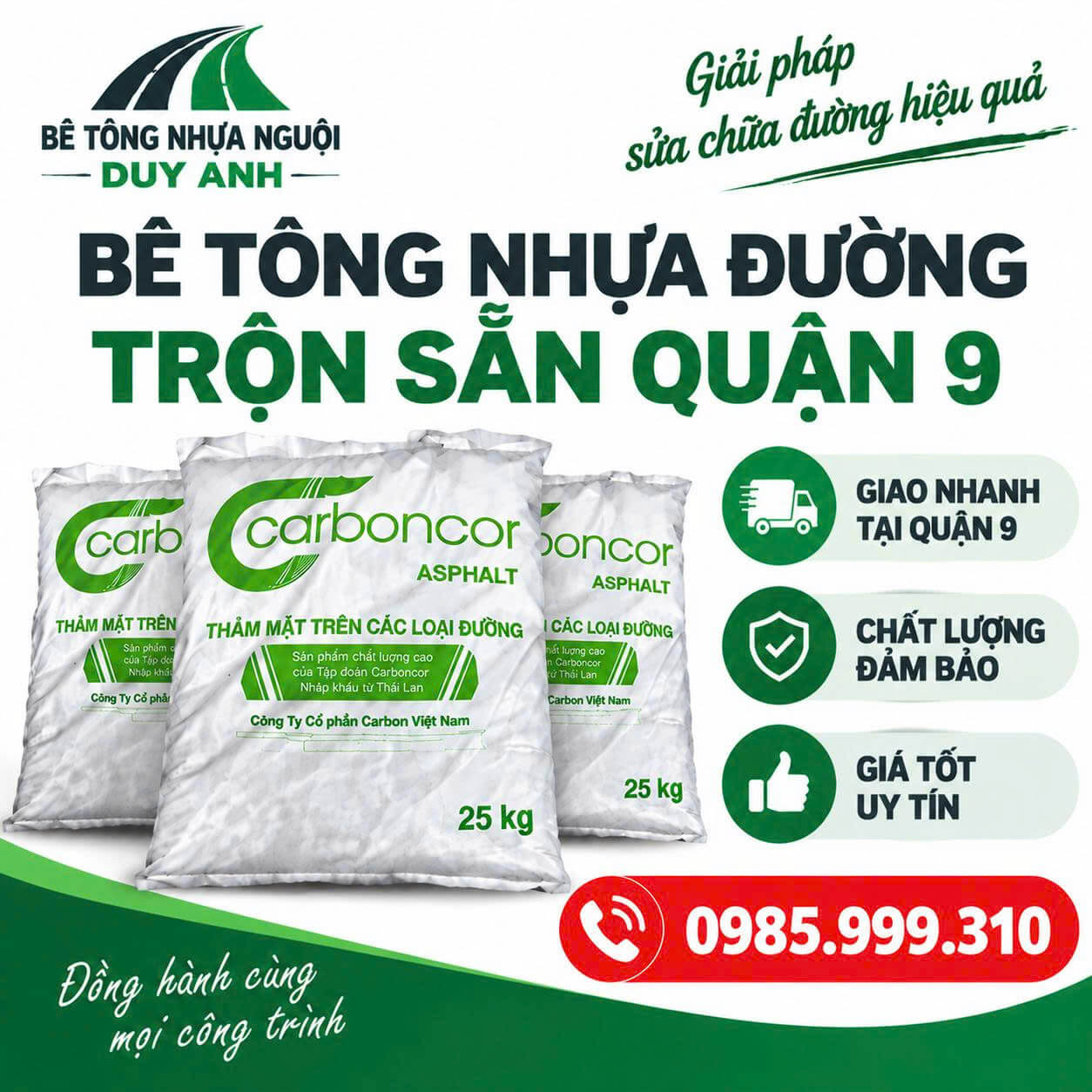 Bê Tông Nhựa Đường Trộn Sẵn ở Quận 9