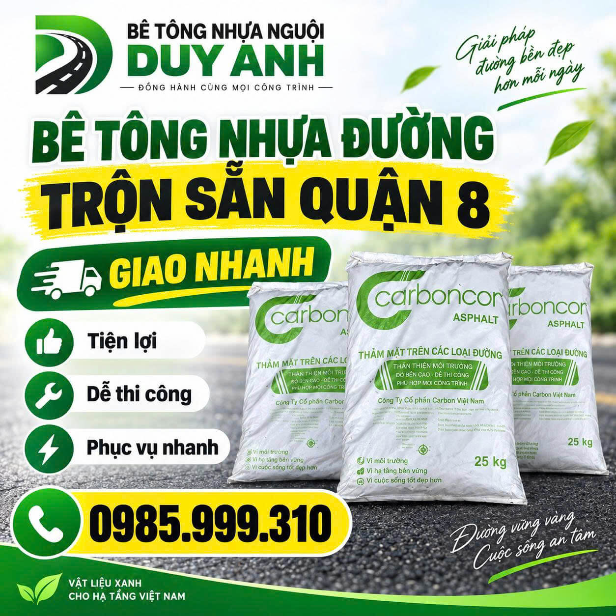 Bê Tông Nhựa Đường Trộn Sẵn ở tại Quận 8