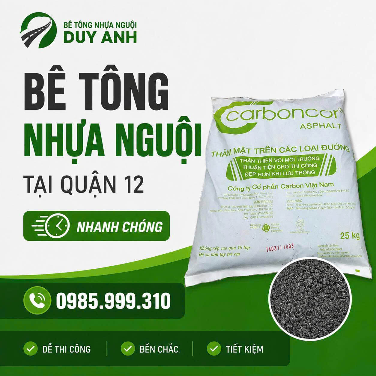 Bê Tông Nhựa Nguội Quận 12