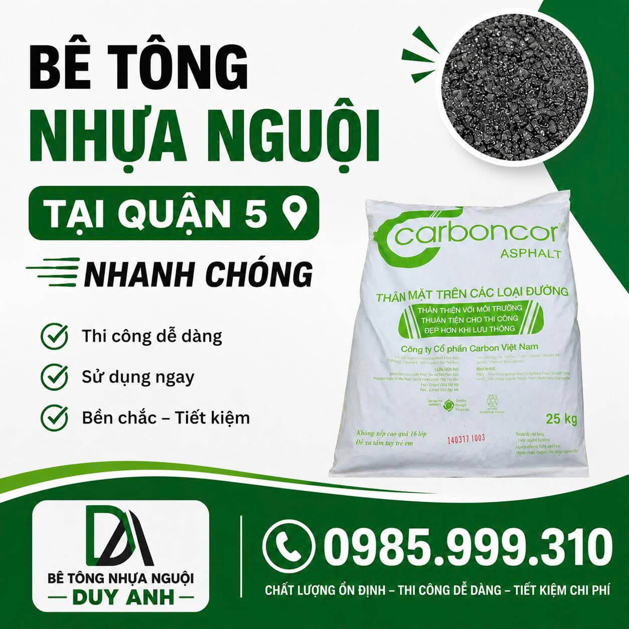 Bê Tông Nhựa Nguội Quận 5