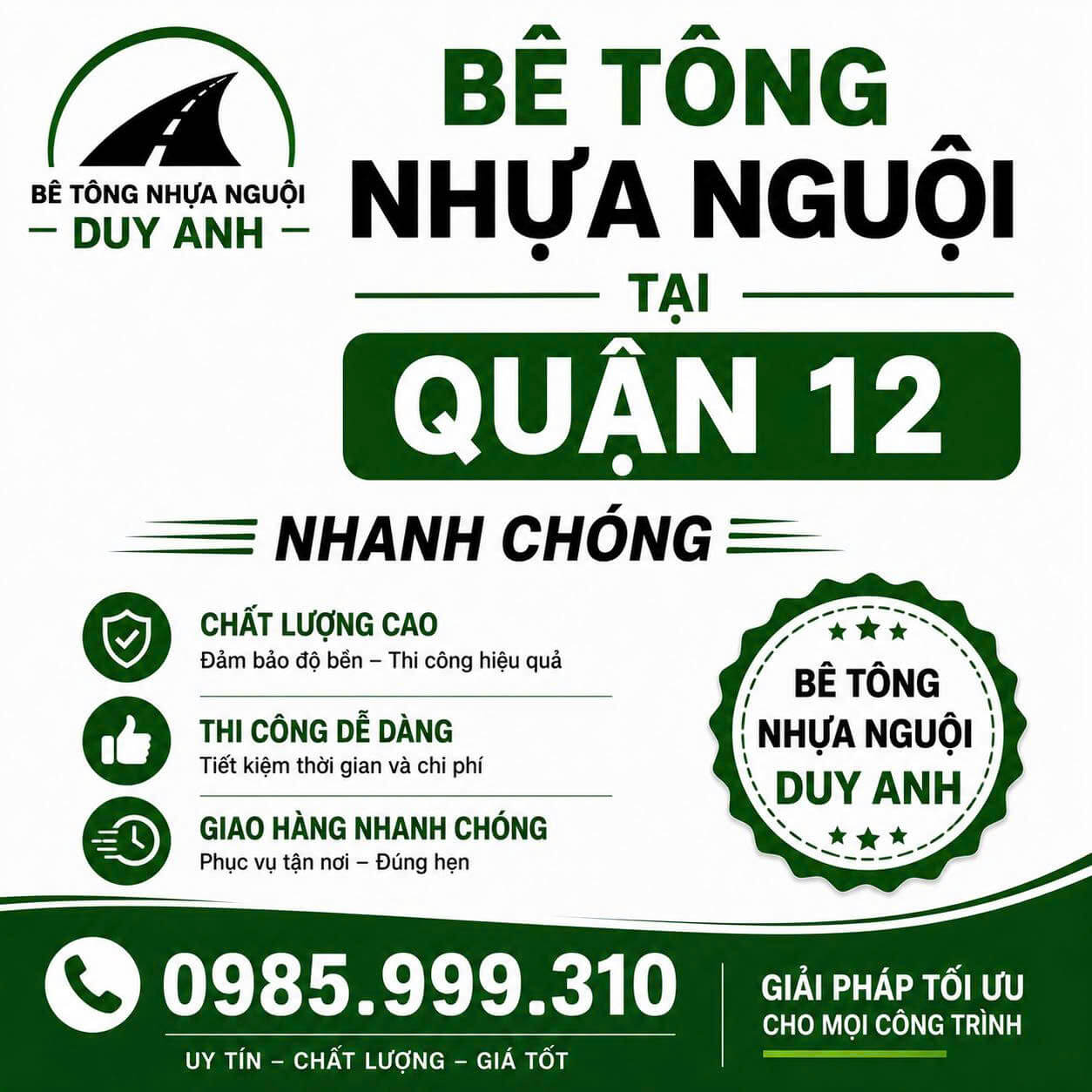 Bê Tông Nhựa Nguội Tại Quận 12