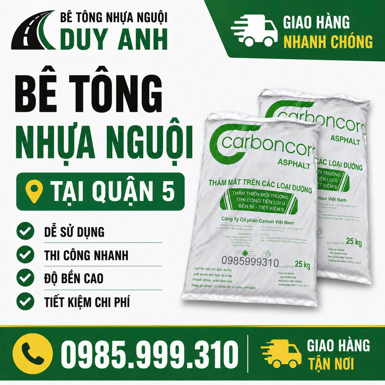 Bê Tông Nhựa Nguội Tại Quận 5