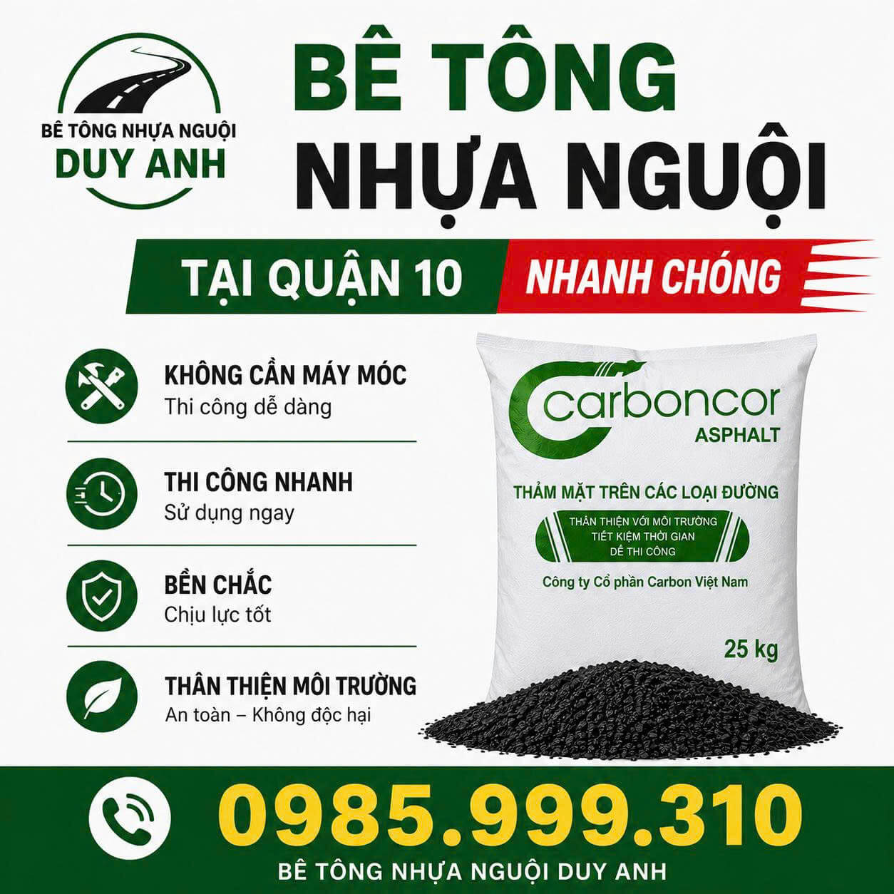 Bê Tông Nhựa Nguội ở Quận 10