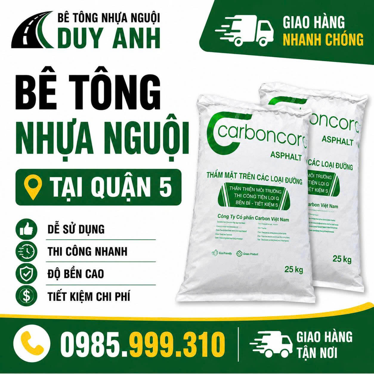 Bê Tông Nhựa Nguội ở Tại Quận 5