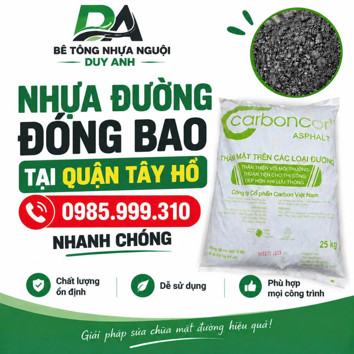 Bê tông nhựa nguội Duy Anh
