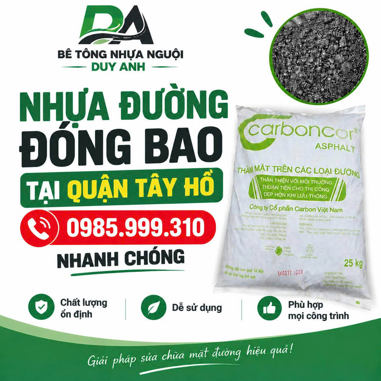 Bê tông nhựa nguội Duy Anh