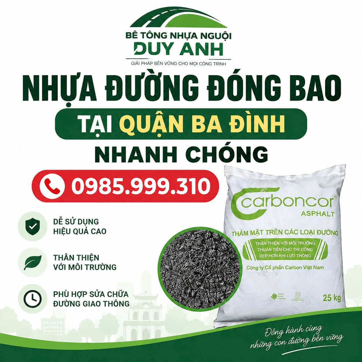 Bê tông nhựa nguội Duy Anh