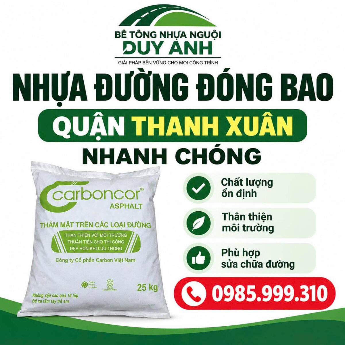 Bê tông nhựa nguội Duy Anh