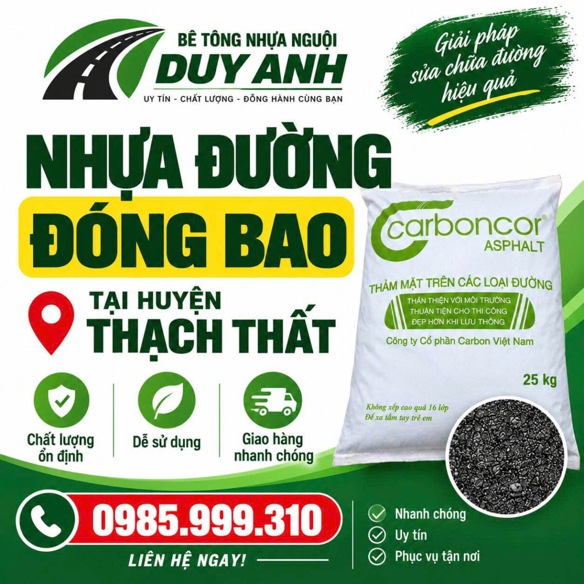 Bê tông nhựa nguội Duy Anh