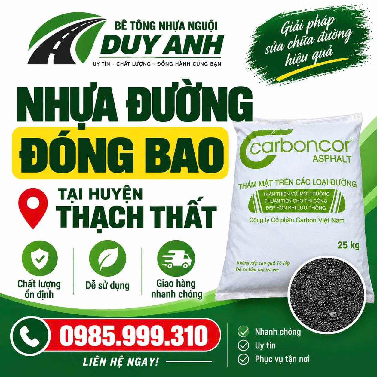 Bê tông nhựa nguội Duy Anh