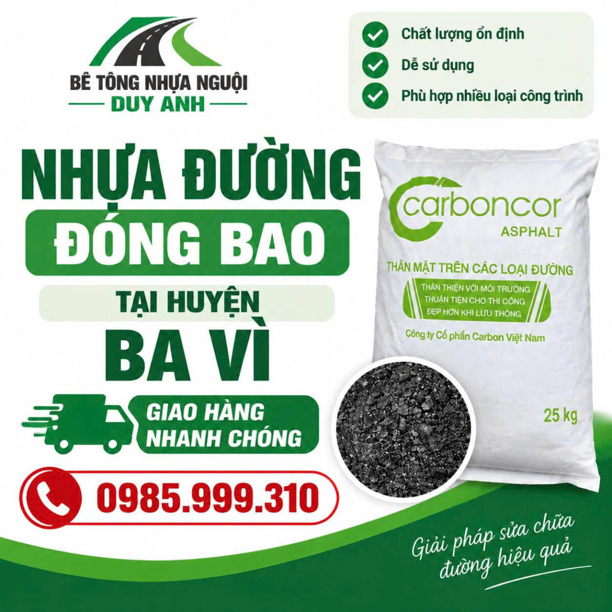 Bê tông nhựa nguội Duy Anh