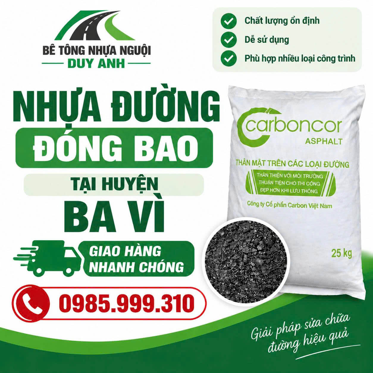 Bê tông nhựa nguội Duy Anh