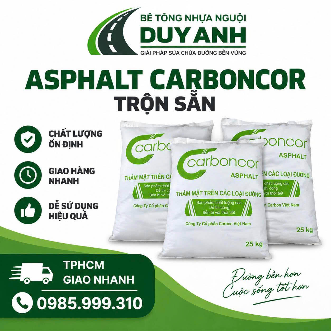 Bê tông nhựa nguội Duy Anh