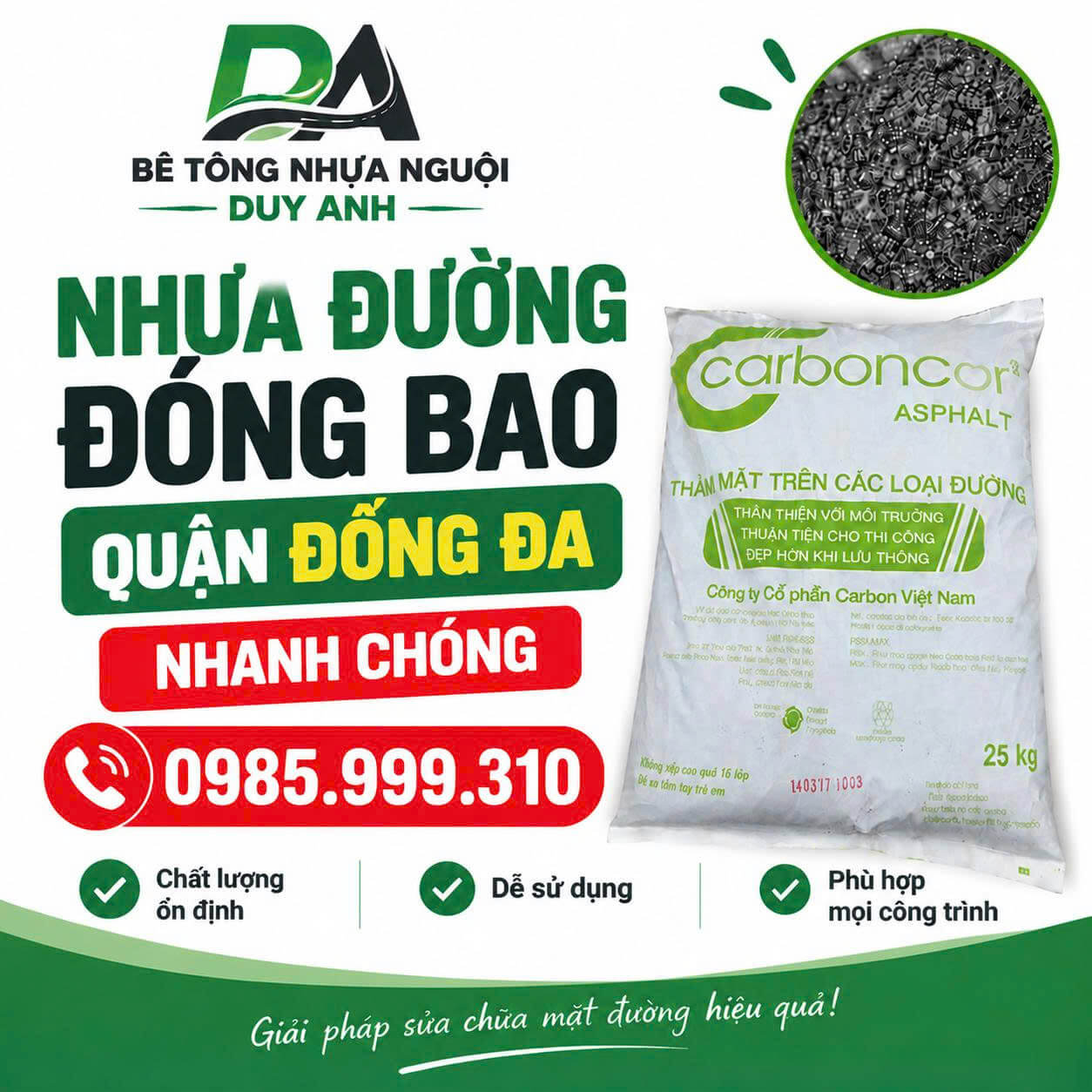 Bê tông nhựa nguội Duy Anh