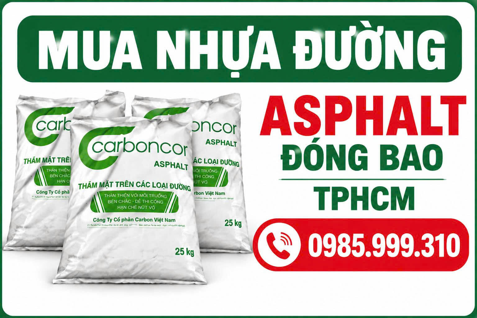 Mua Nhựa Đường Asphalt Đóng Bao HCM