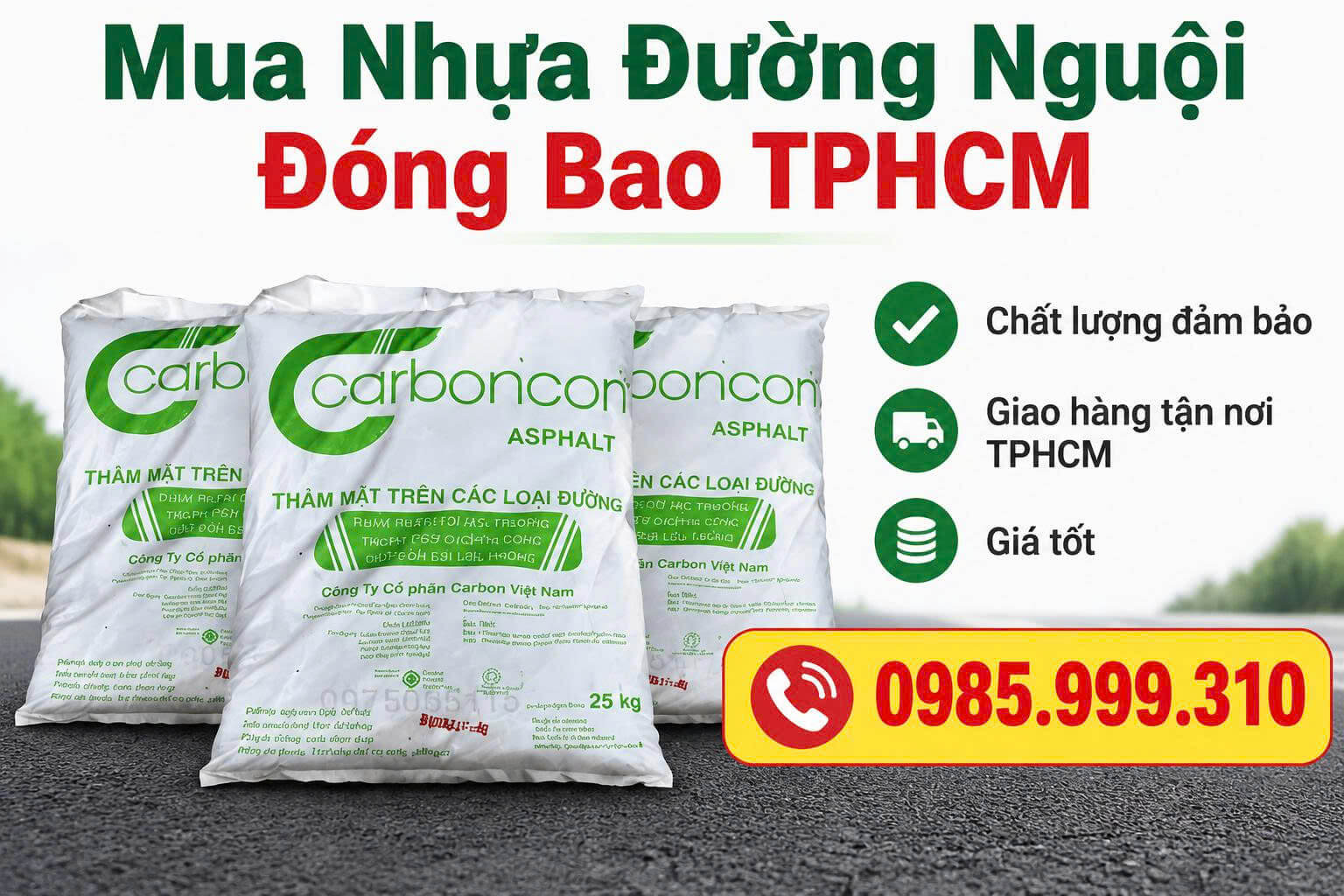Mua Nhựa Đường Nguội Đóng Bao TPHCM
