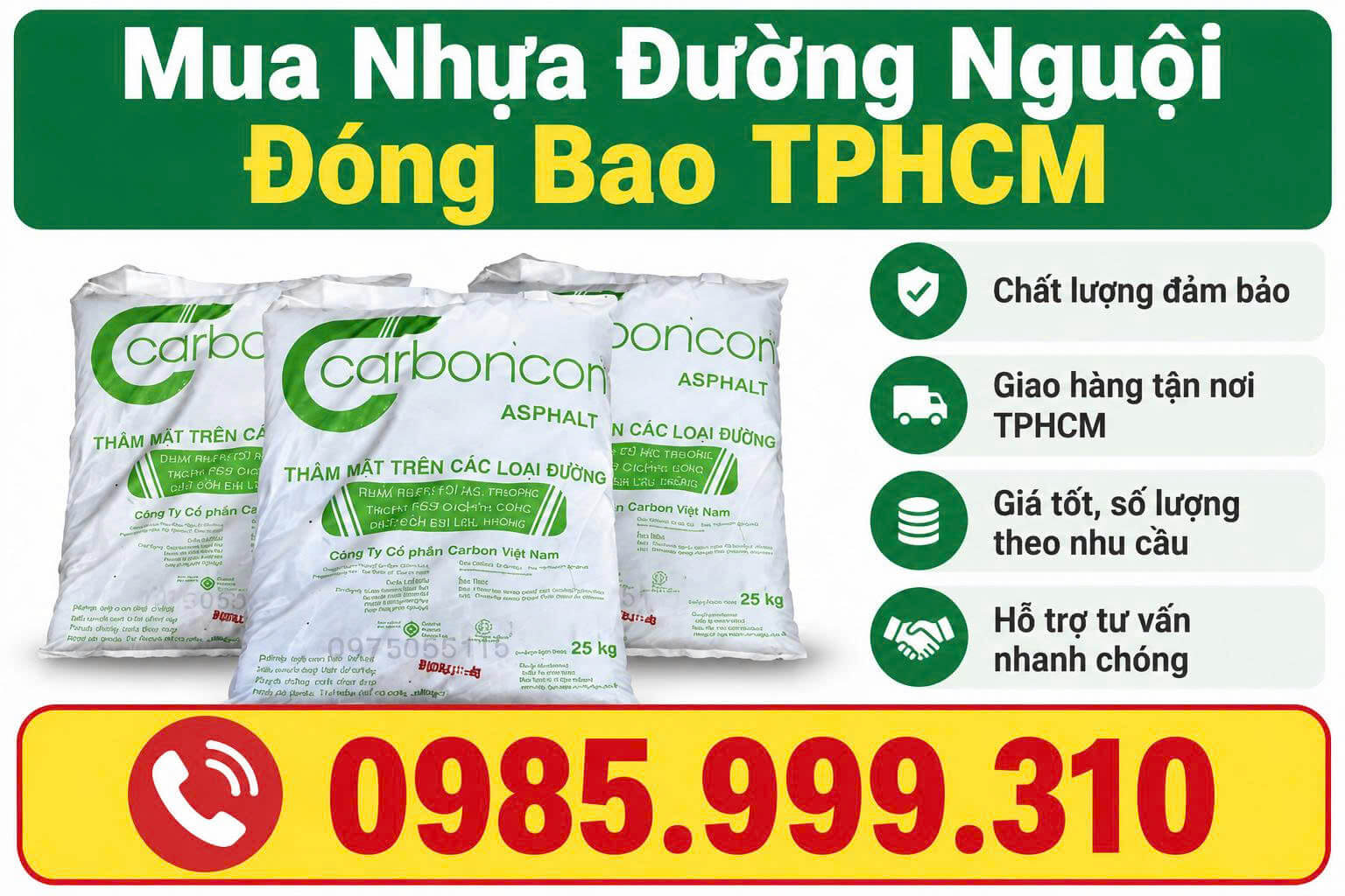 Mua Nhựa Đường Nguội Đóng Bao