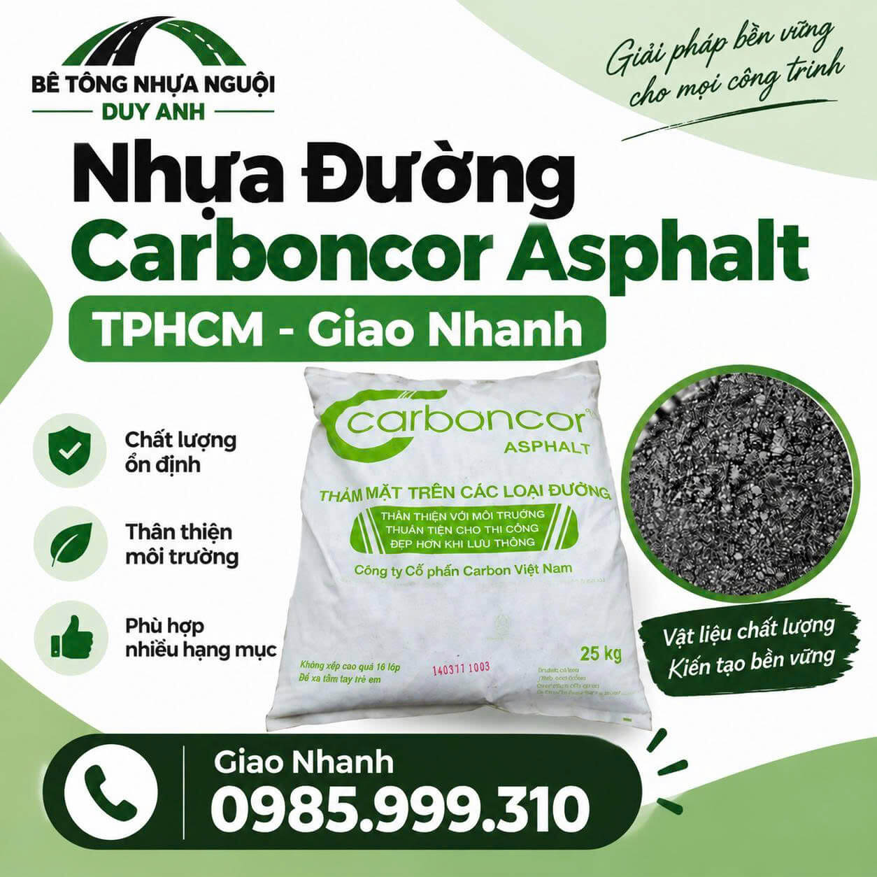 Nhựa Đường Carboncor Asphalt ở TPHCM
