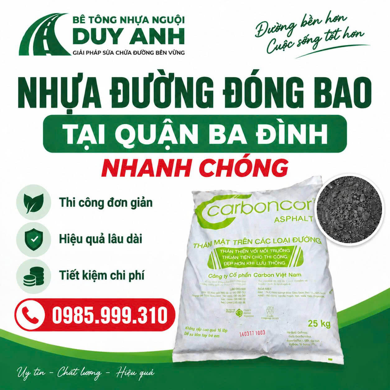Nhựa Đường Đóng Bao Ba Đình