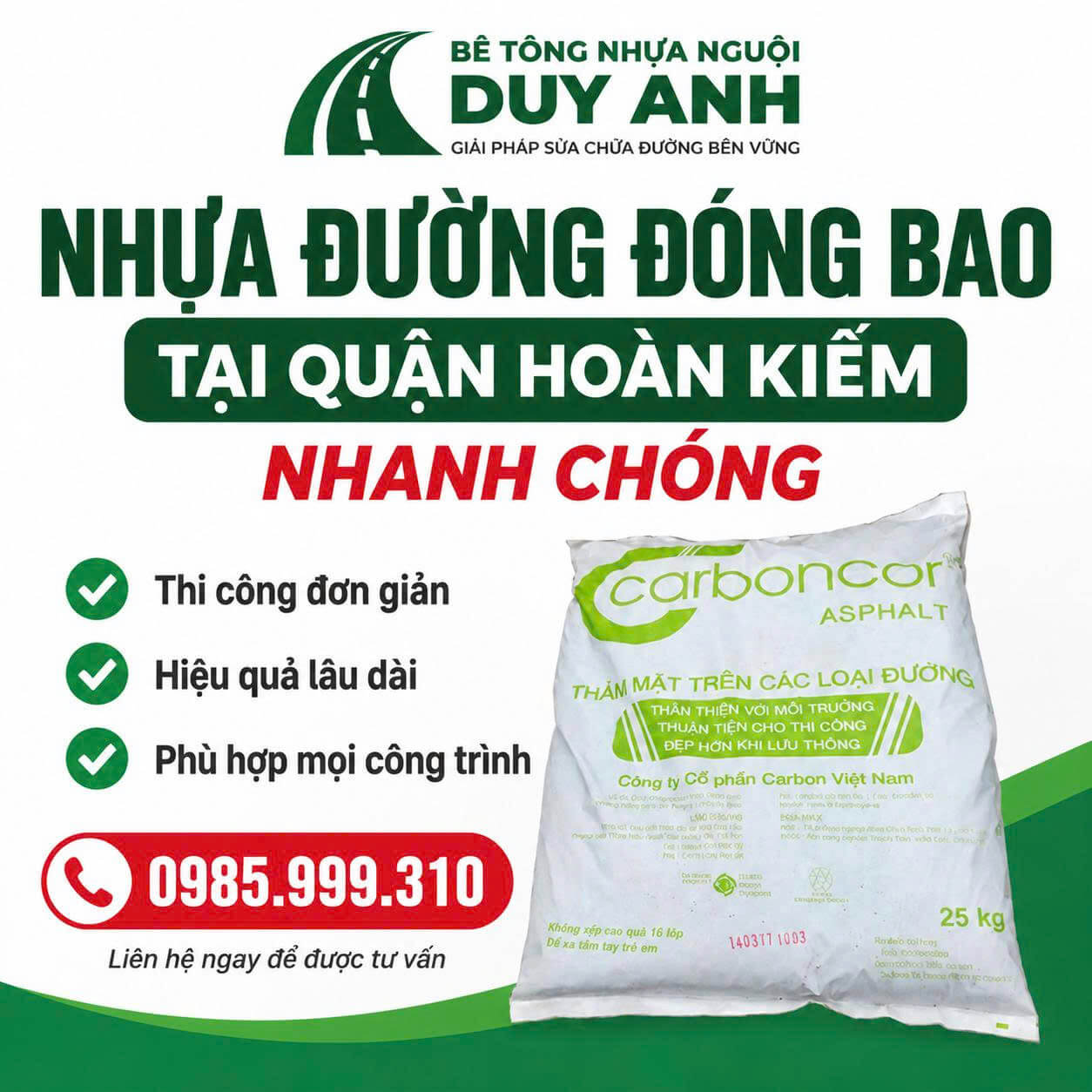 Nhựa Đường Đóng Bao Hoàn Kiếm