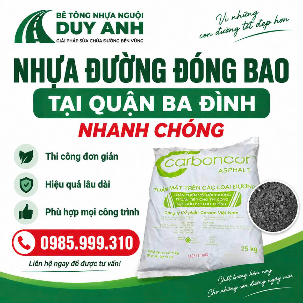 Nhựa Đường Đóng Bao Quận Ba Đình