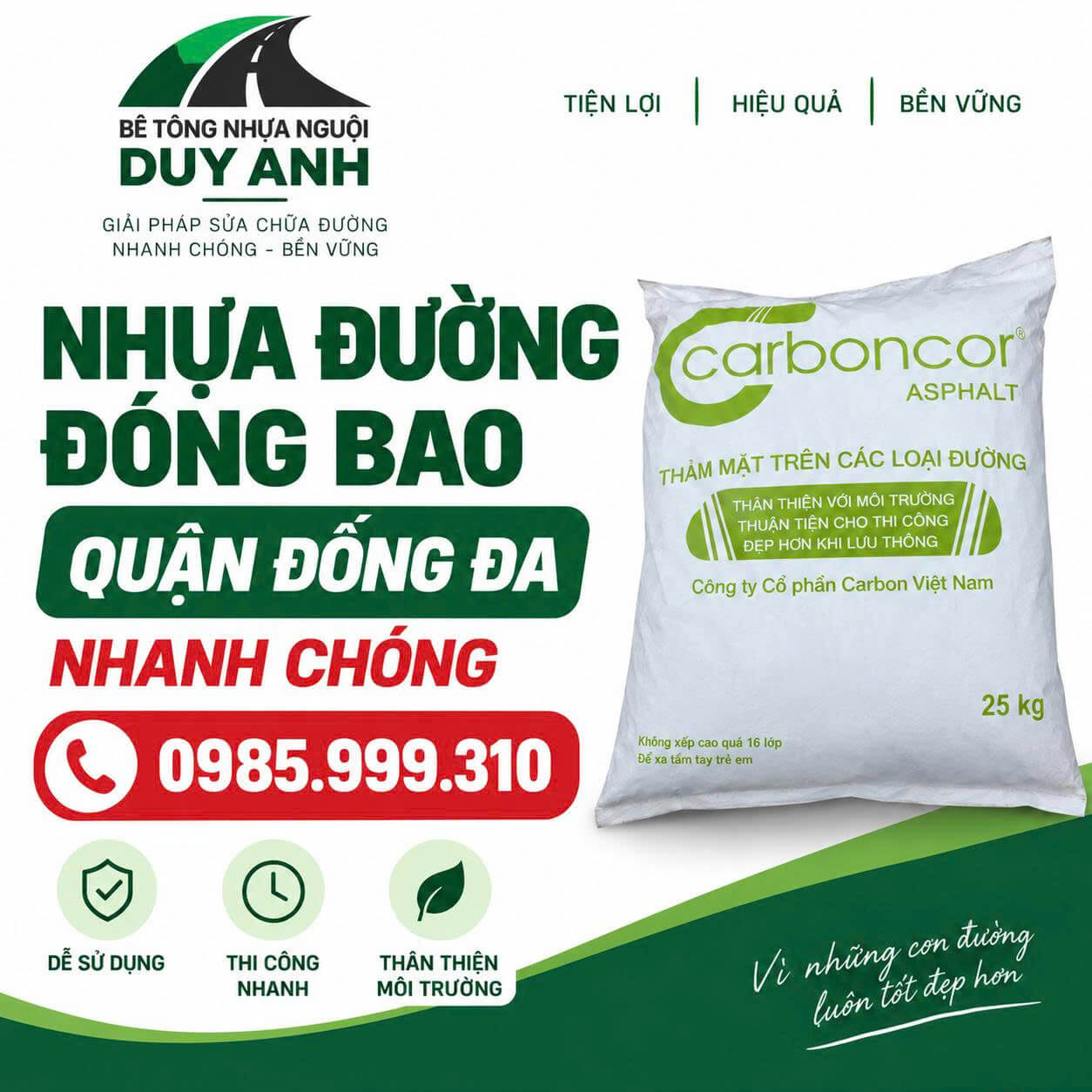 Nhựa Đường Đóng Bao Quận Đống Đa