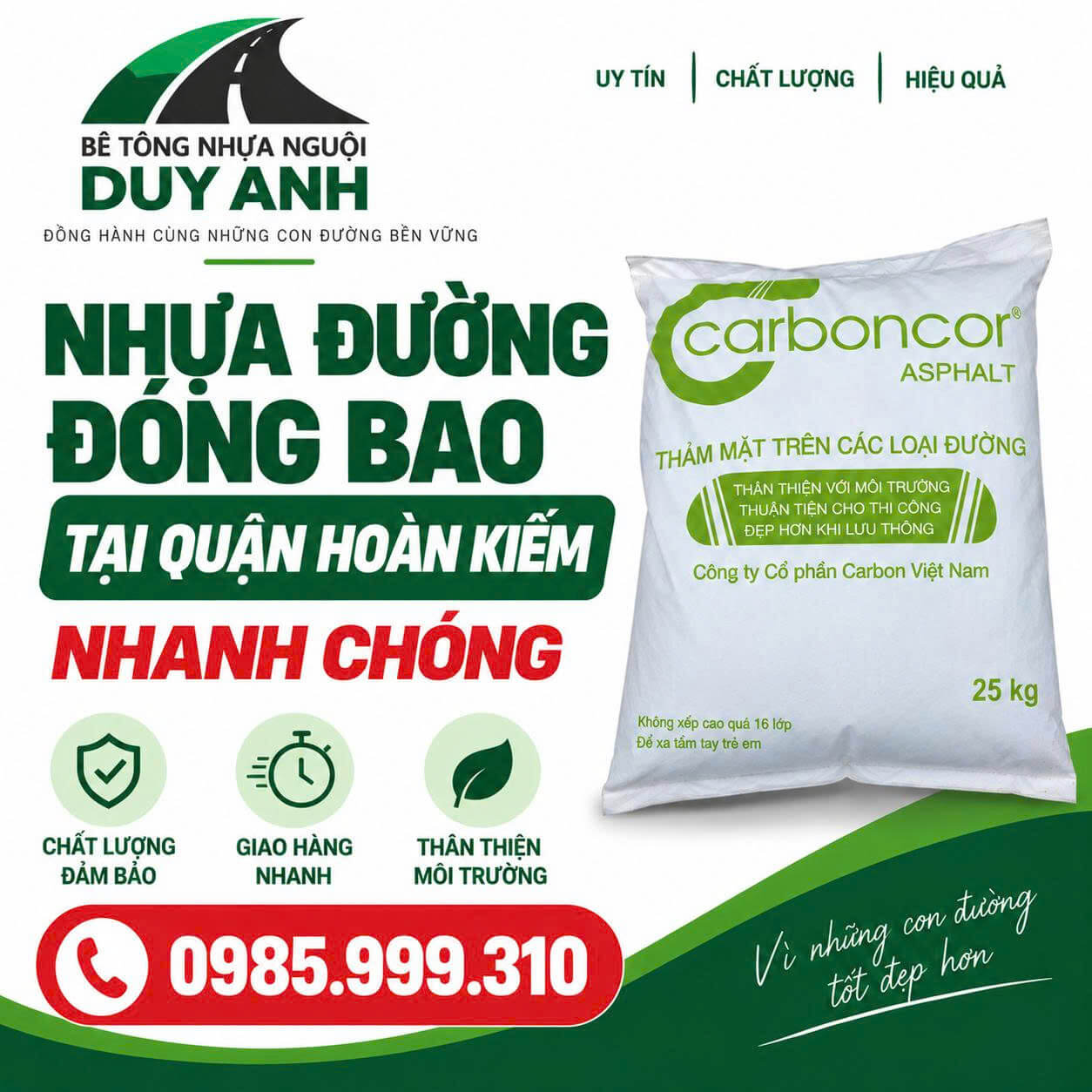 Nhựa Đường Đóng Bao Quận Hoàn Kiếm