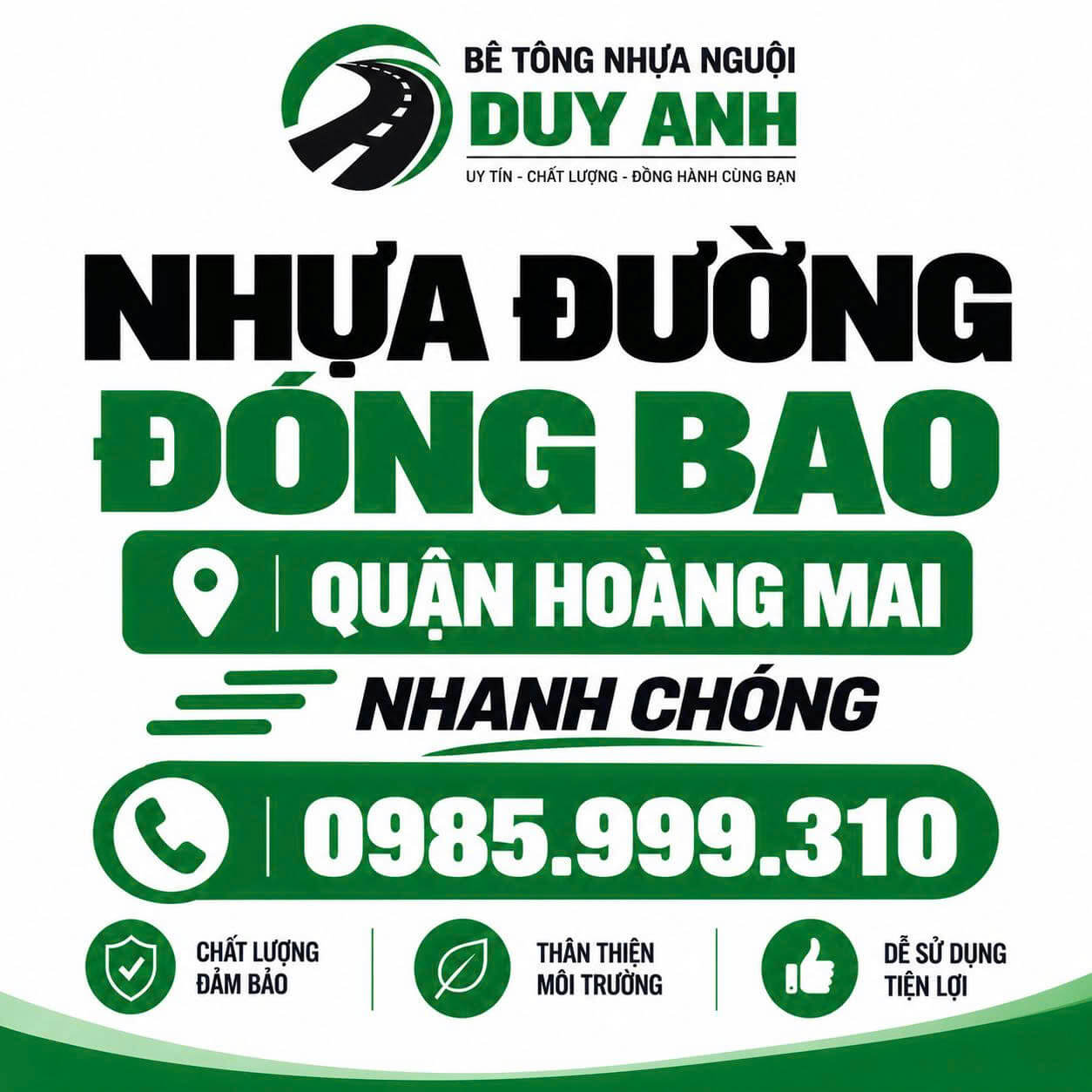 Nhựa Đường Đóng Bao Quận Hoàng Mai