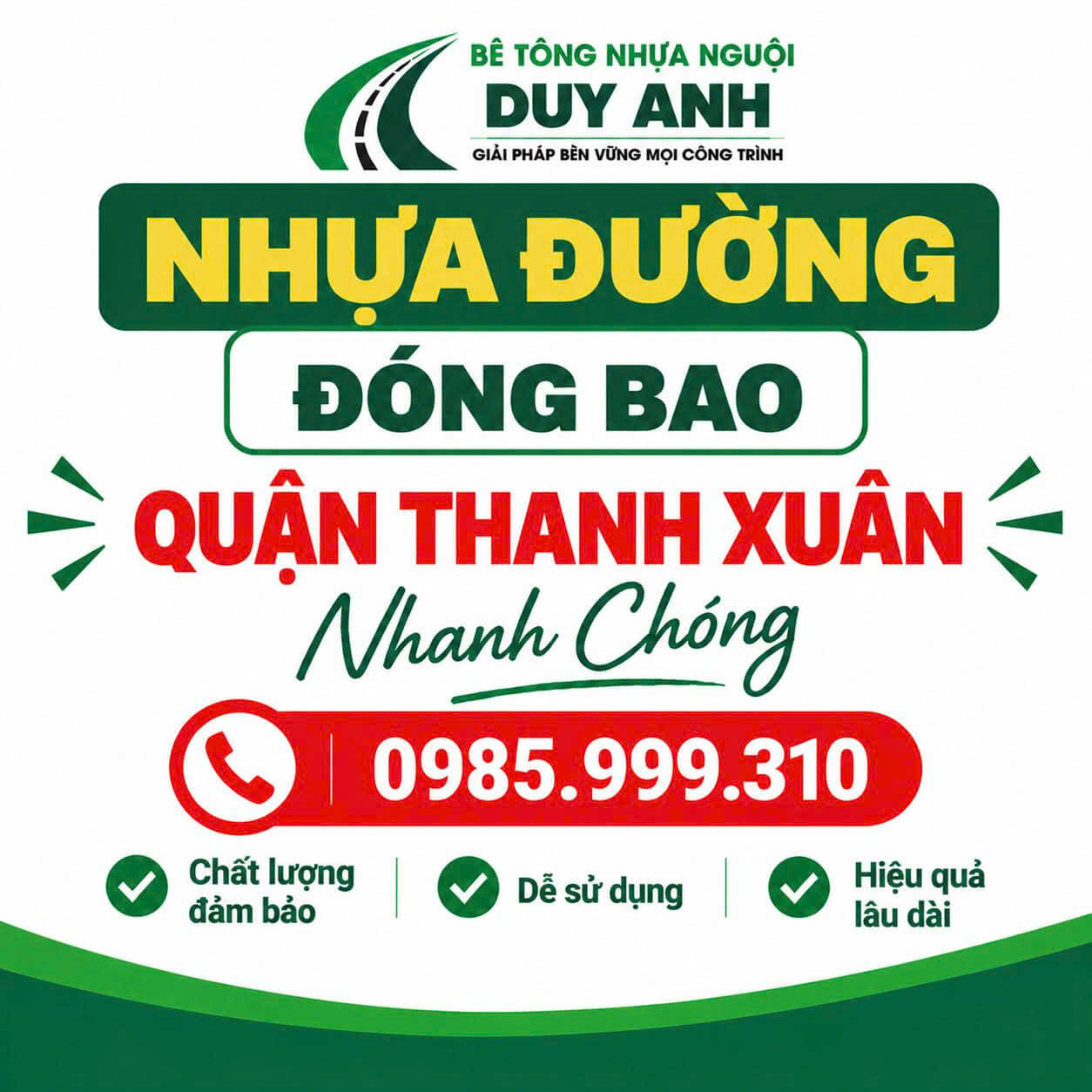 Nhựa Đường Đóng Bao Quận Thanh Xuân