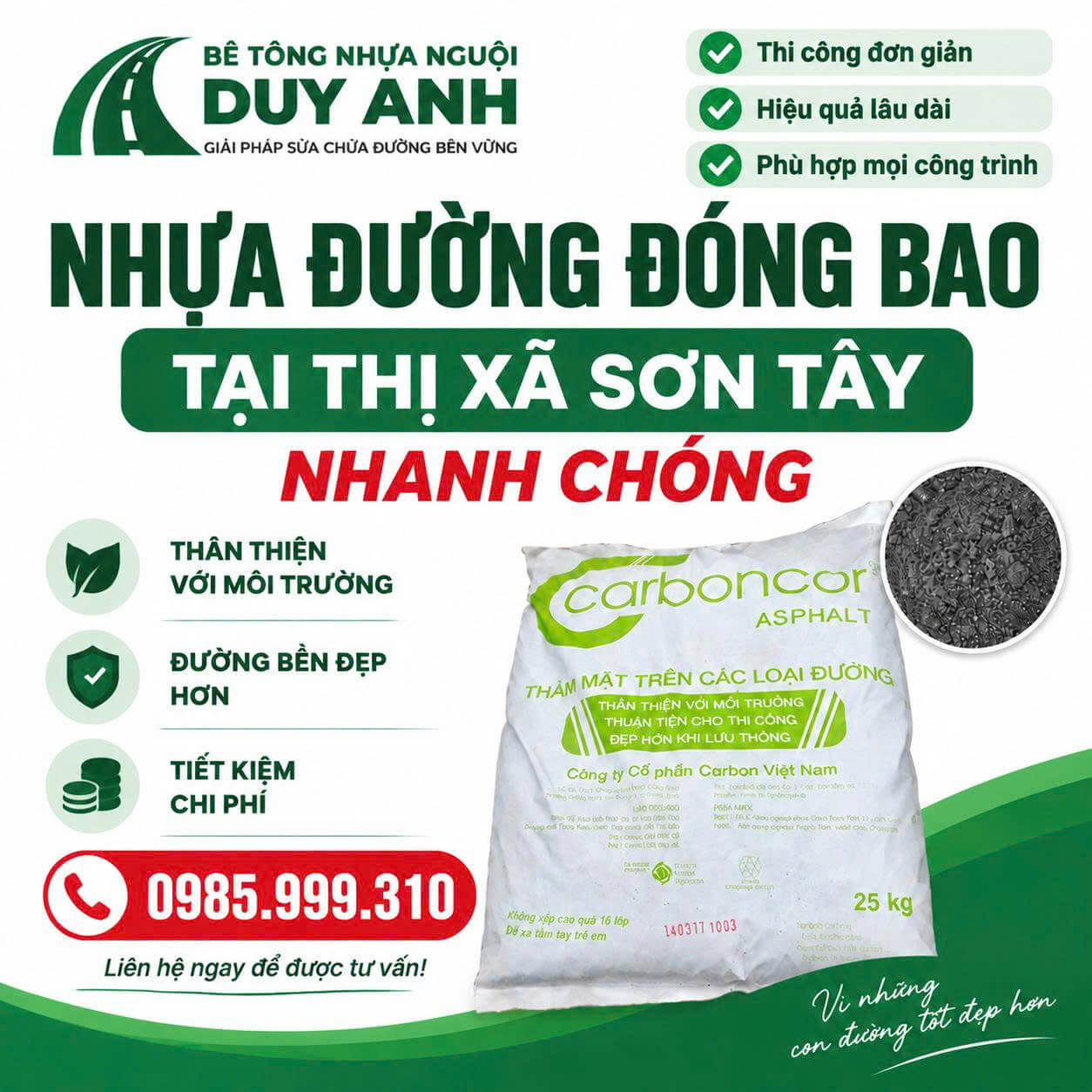 Nhựa Đường Đóng Bao Sơn Tây