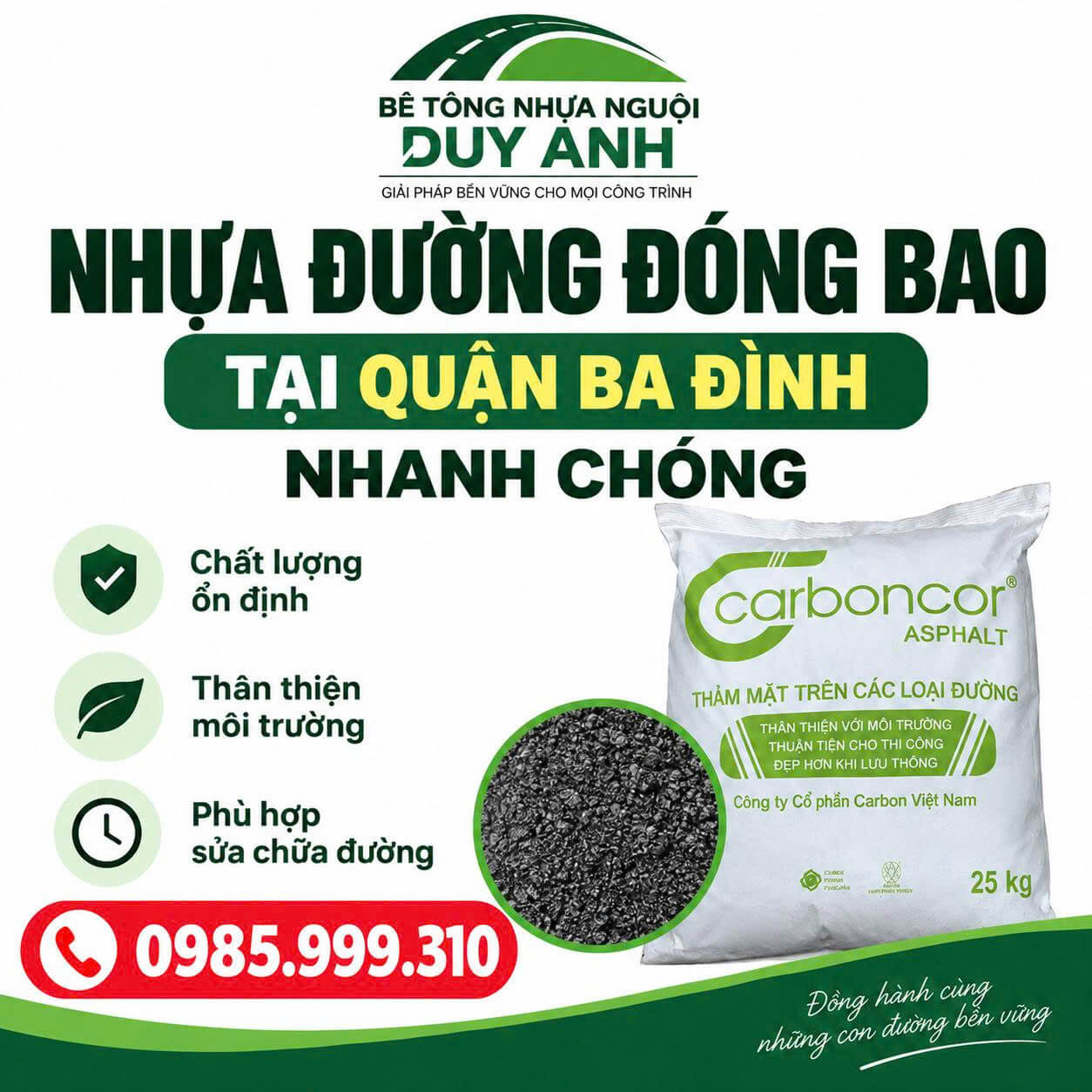 Nhựa Đường Đóng Bao Tại Ba Đình