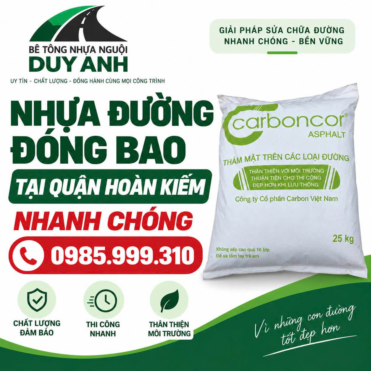 Nhựa Đường Đóng Bao Tại Hoàn Kiếm