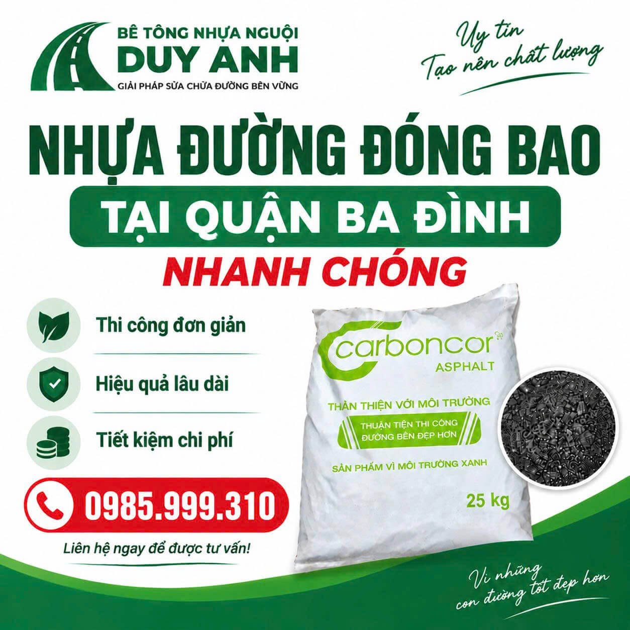 Nhựa Đường Đóng Bao Tại Quận Ba Đình