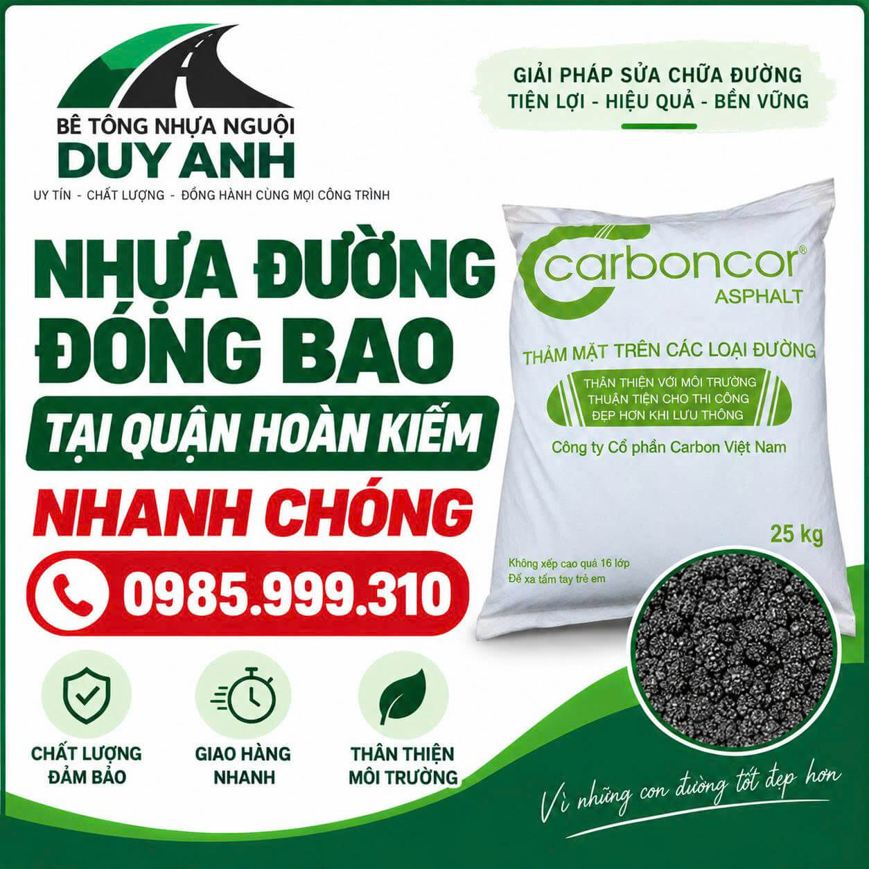 Nhựa Đường Đóng Bao Tại Quận Hoàn Kiếm