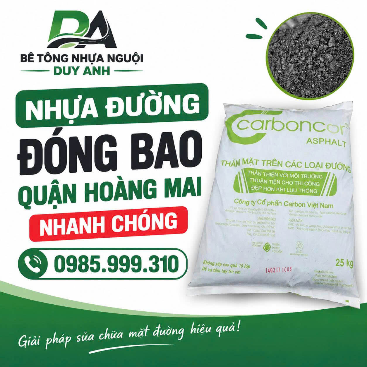 Nhựa Đường Đóng Bao Tại Quận Hoàng Mai