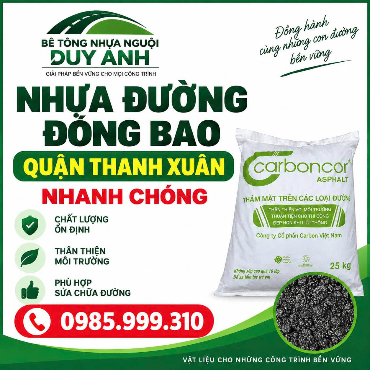 Nhựa Đường Đóng Bao Tại Quận Thanh Xuân