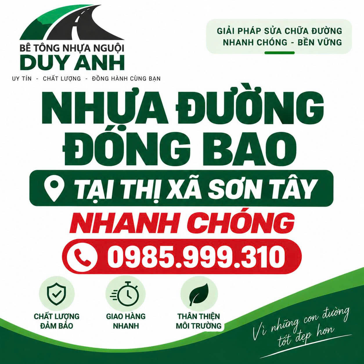 Nhựa Đường Đóng Bao Tại Thị Xã Sơn Tây