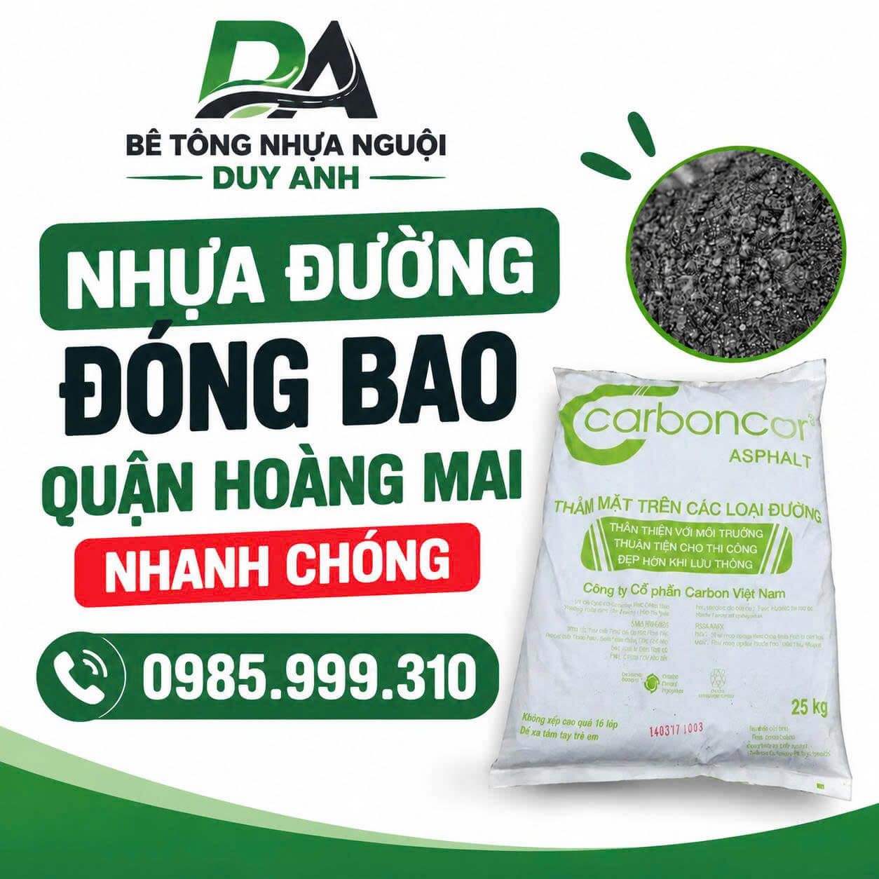 Nhựa Đường Đóng Bao ở Hoàng Mai