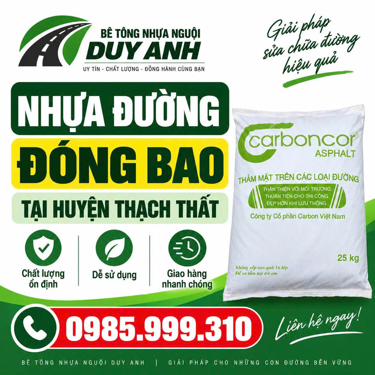 Nhựa Đường Đóng Bao ở Thạch Thất