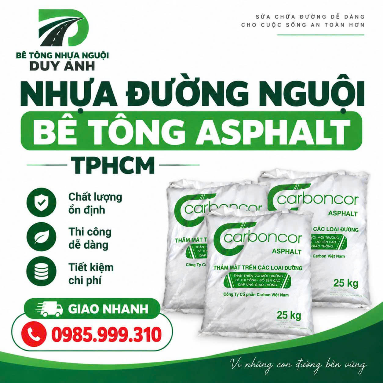 Nhựa Đường Nguội Bê Tông Asphalt Tại HCM