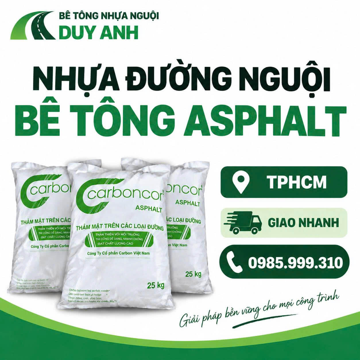 Nhựa Đường Nguội Bê Tông Asphalt Tại TPHCM