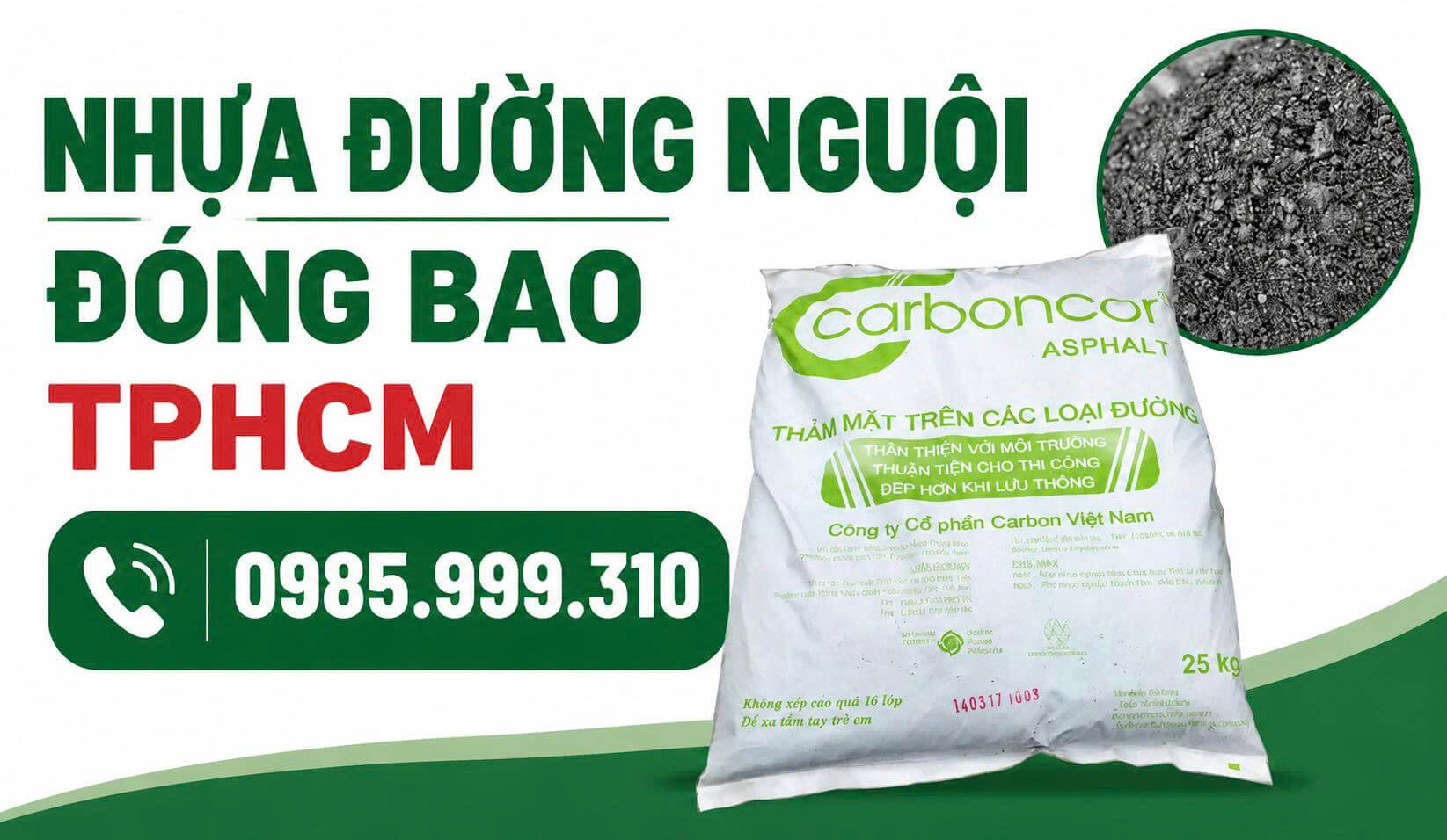 Nhựa Đường Nguội Đóng Bao