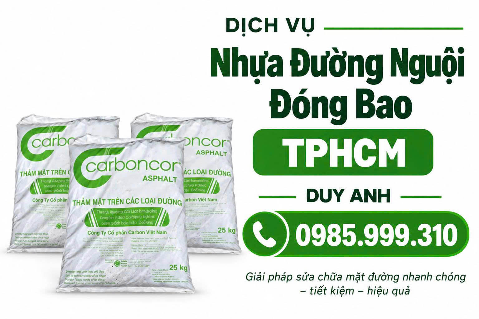 Nhựa Đường Nguội Đóng Bao TPHCM