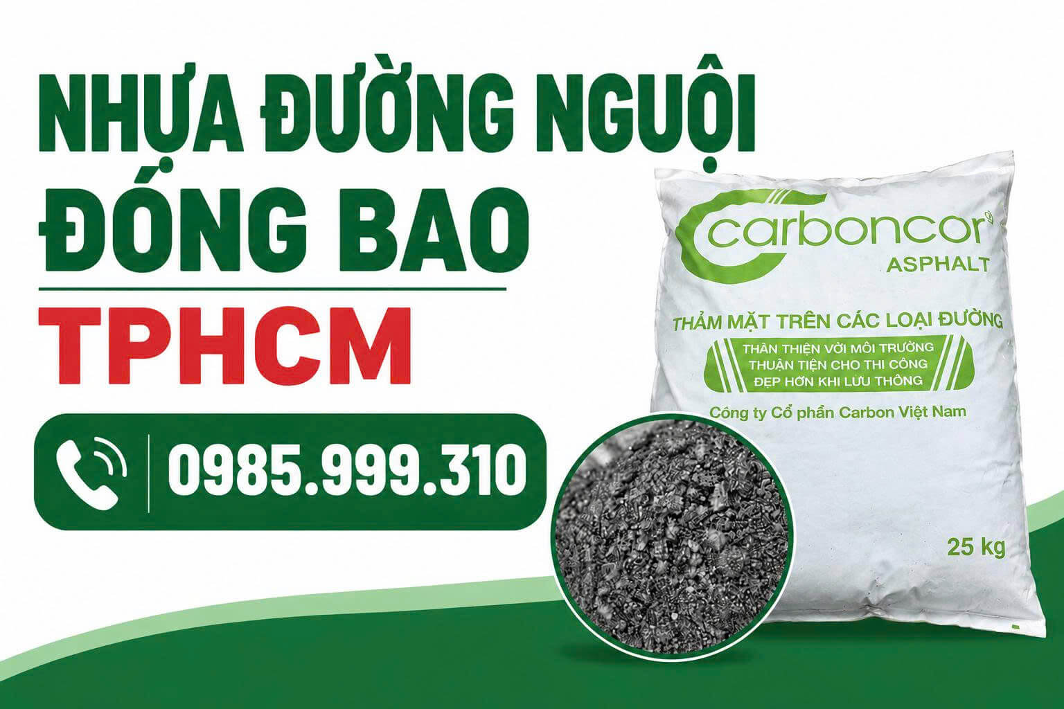 Nhựa Đường Nguội Đóng Bao Tại HCM