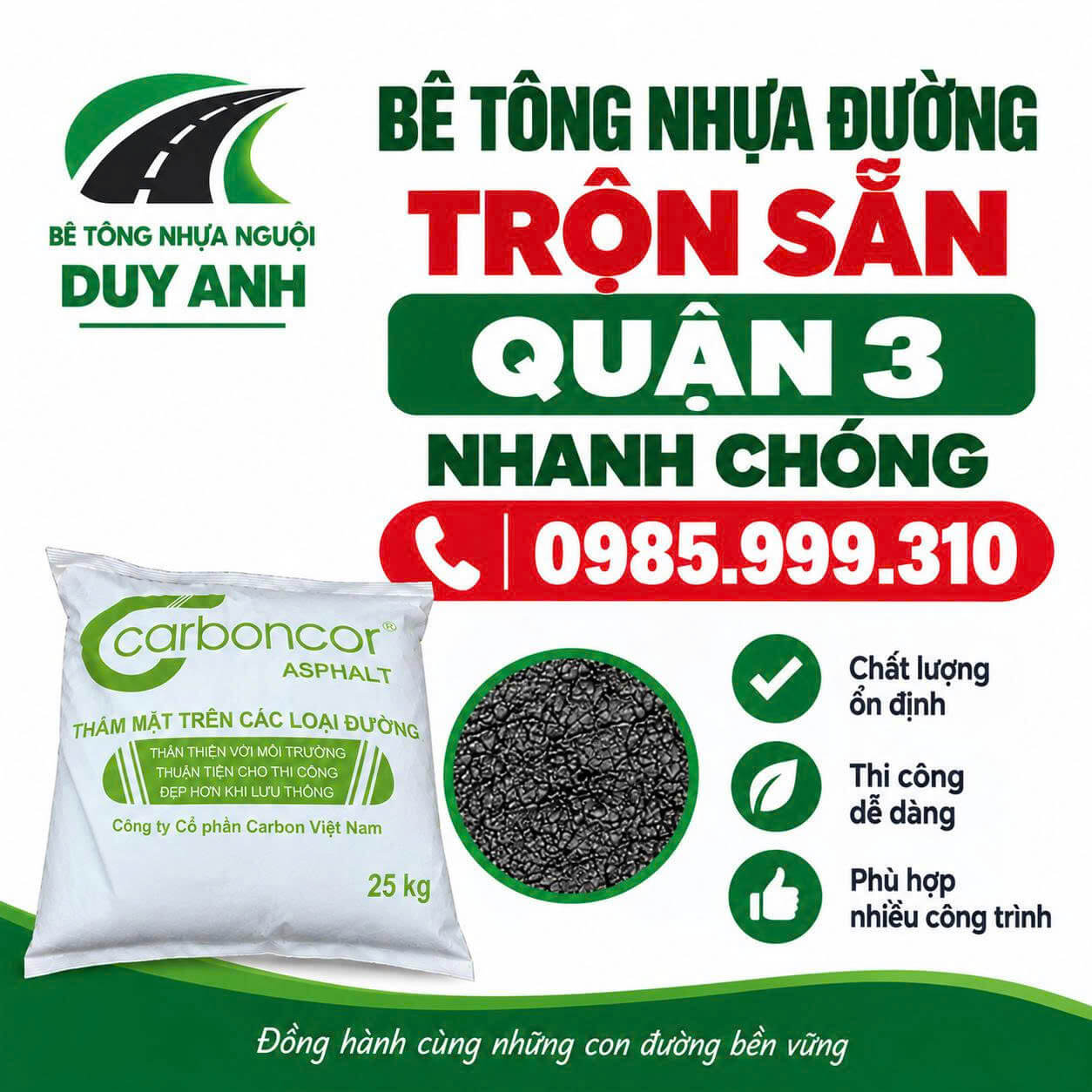 Nhựa Đường Trộn Sẵn Quận 3