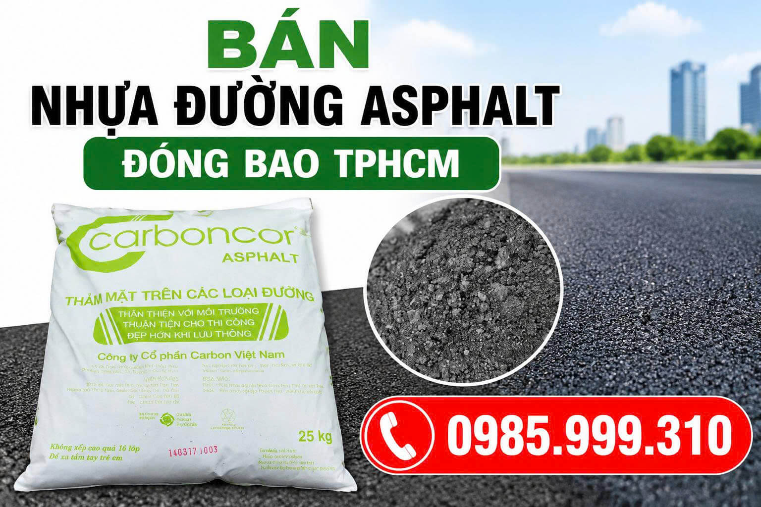 Bán Nhựa Đường Asphalt Đóng Bao HCM