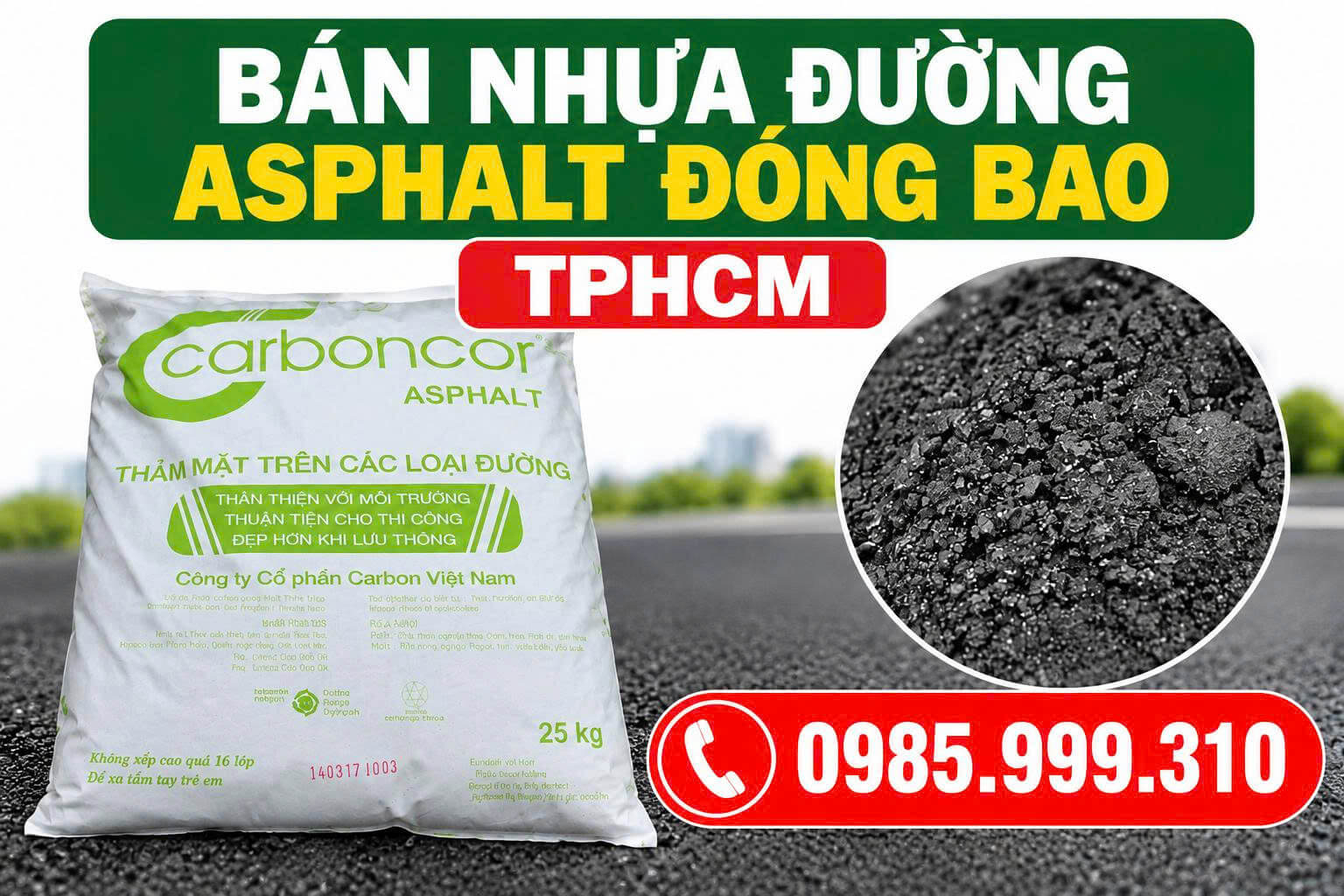 Bán Nhựa Đường Asphalt Đóng Bao