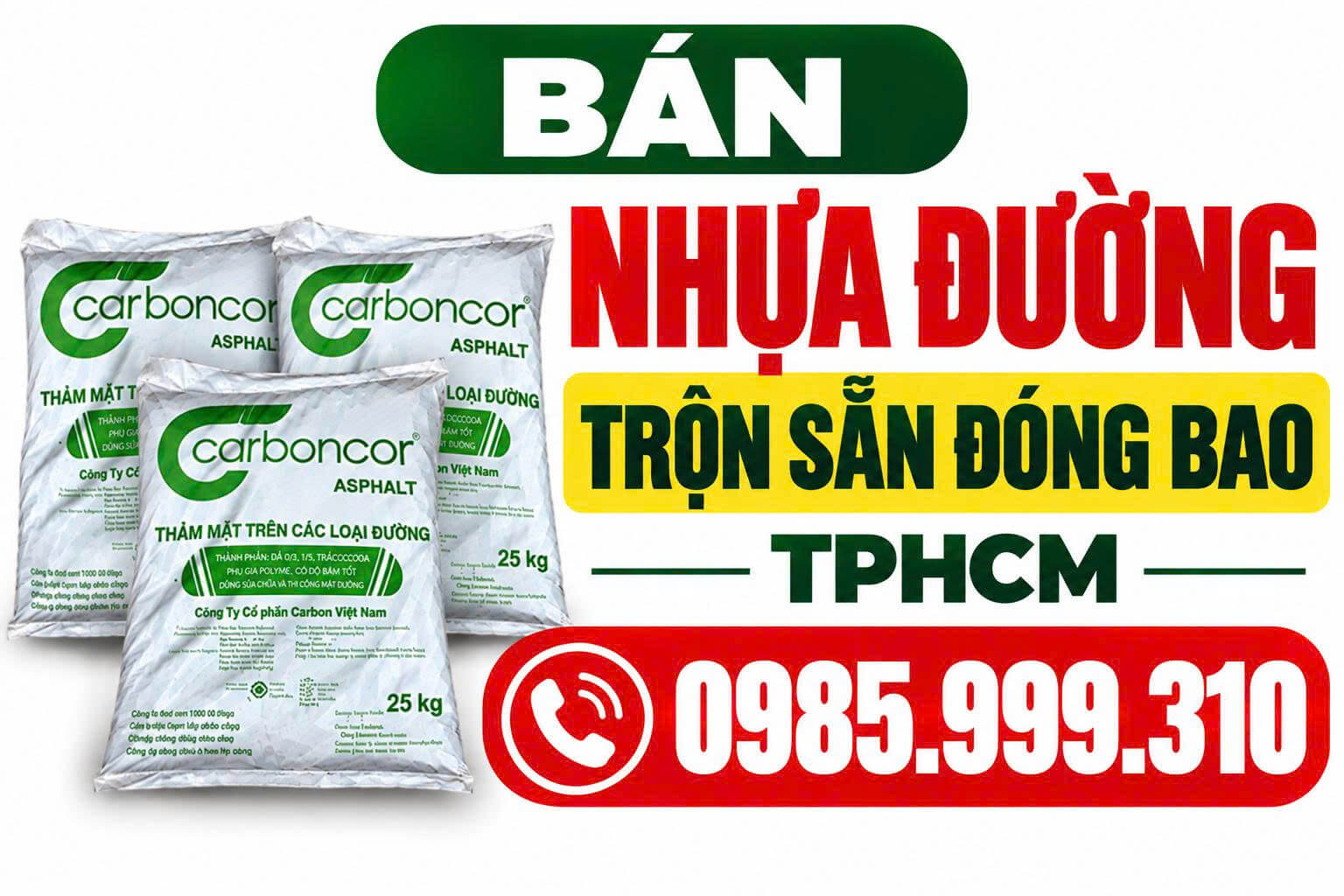 Bán Nhựa Đường Trộn Sẵn Đóng Bao