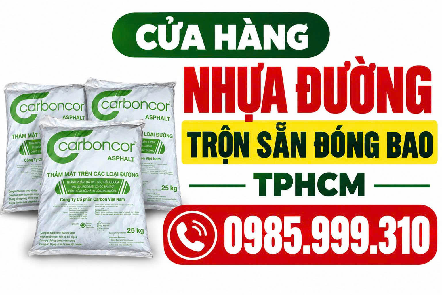 Cửa Hàng Nhựa Đường Trộn Sẵn Đóng Bao HCM